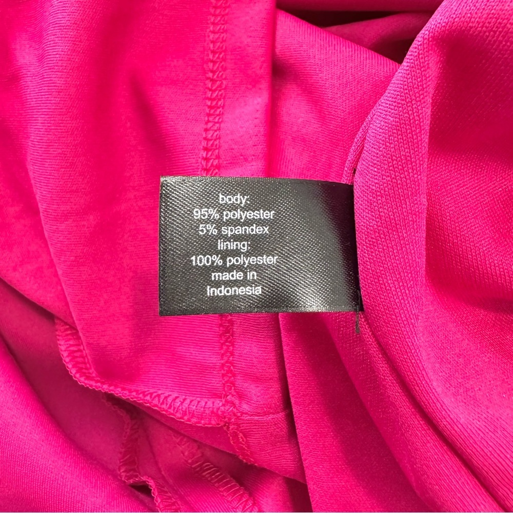 Lane Bryant Sz 26p Pink Sleeveless Ruffled Hem Sheath Dress V-Neck Romantic Sexy - Picture 9 of 13